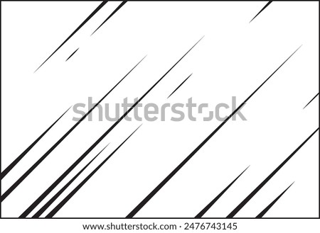 Anime And Manga Speed Action Lines Frame Vector Illustration