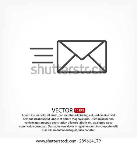 sms line vector icon