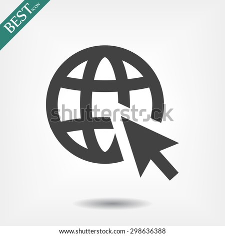 go to web . vector icon 10 EPS