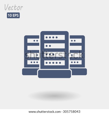 Computer Server. vector icon