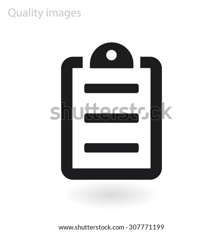 checklist line vector icon