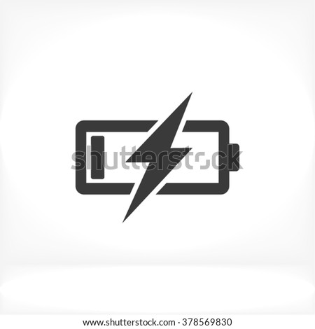 Battery Charging vector icon