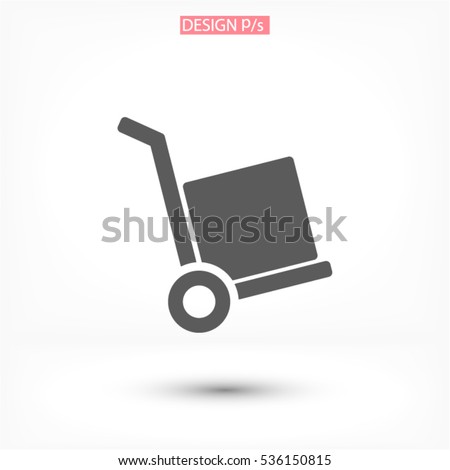 handcart  vector icon