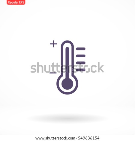 thermometer. Vector icon 10 EPS