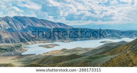 The Azat Water Reservoir, Kotayk Province, Armenia - March 21 2015 - The Azat is a reservoir in the Kotayk Province of Armenia.
