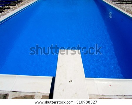 trampoline swimming pool