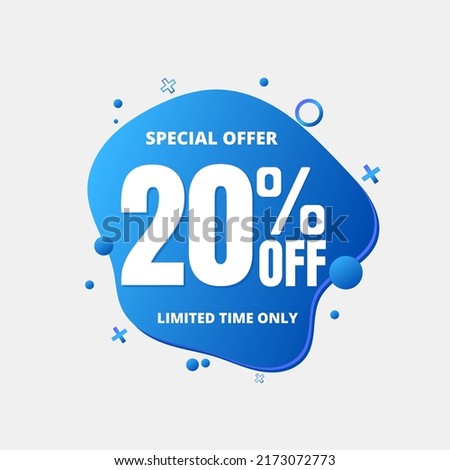 Similar – Image, Stock Photo blue price tag with sale sign on the pink background, blue mockup
