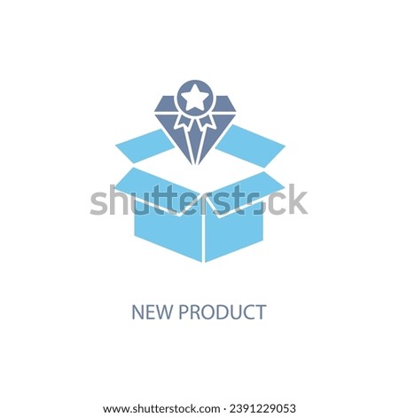 New product concept line icon. Simple element illustration. New product concept outline symbol design.