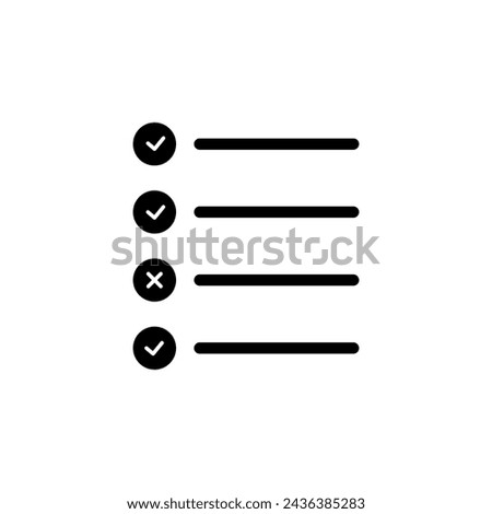 multiple choice concept line icon. Simple element illustration. multiple choice concept outline symbol design.
