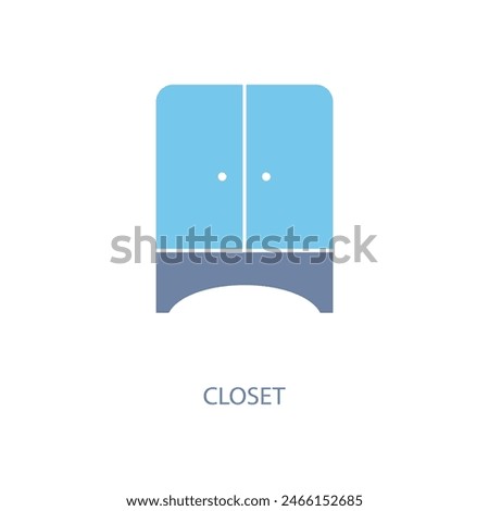 closet concept line icon. Simple element illustration. closet concept outline symbol design.