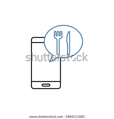 application concept line icon. Simple element illustration. application concept outline symbol design.