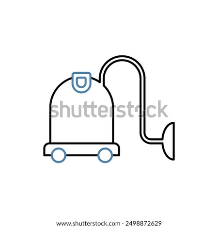 vacuum cleaner concept line icon. Simple element illustration. vacuum cleaner concept outline symbol design.