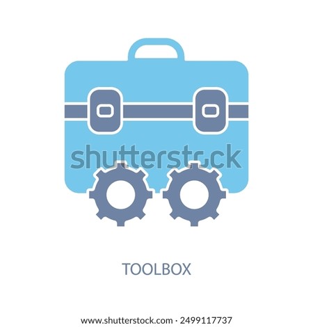 toolbox concept line icon. Simple element illustration. toolbox concept outline symbol design.