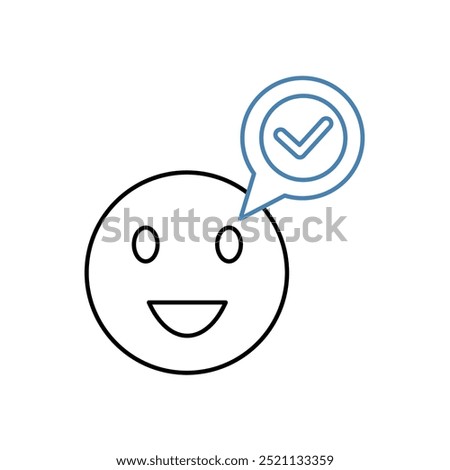 optimistic outlook concept line icon. Simple element illustration. 
optimistic outlook concept outline symbol design.