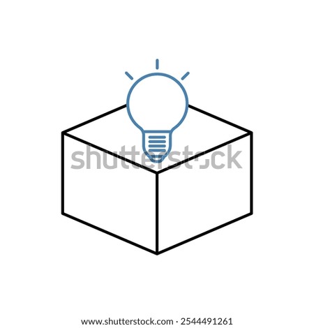 product concept line icon. Simple element illustration. product concept outline symbol design.