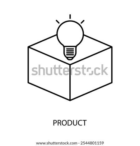 product concept line icon. Simple element illustration. product concept outline symbol design.