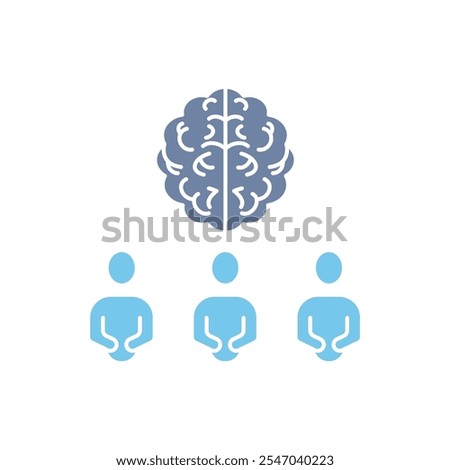 brainstorm concept line icon. Simple element illustration. brainstorm concept outline symbol design.