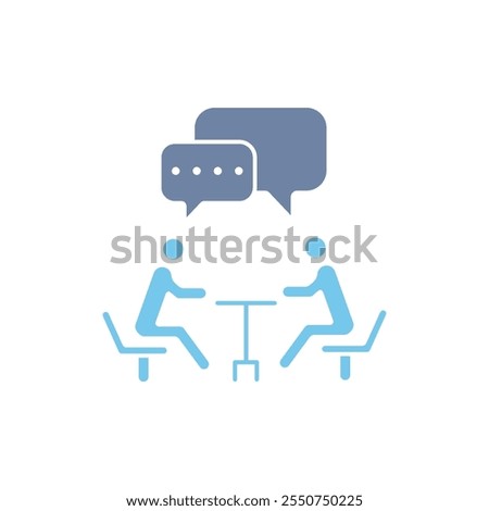 meeting concept line icon. Simple element illustration. meeting concept outline symbol design.