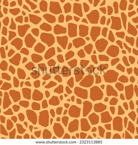 Vector seamless giraffe pattern. Fashion background with animals.