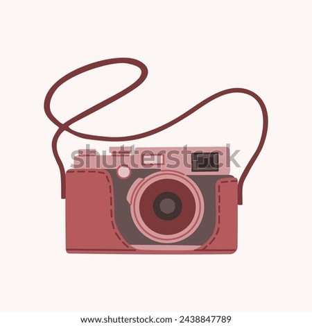 Similar – Image, Stock Photo Retro photo camera on black table with ice cubes