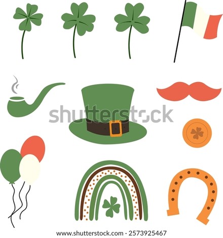 Similar – Image, Stock Photo red lucky clover