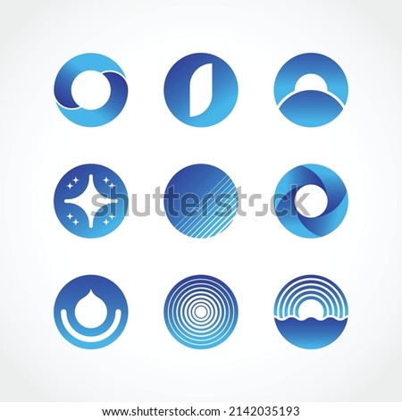 gradient o letter logo template design Foto stock © 