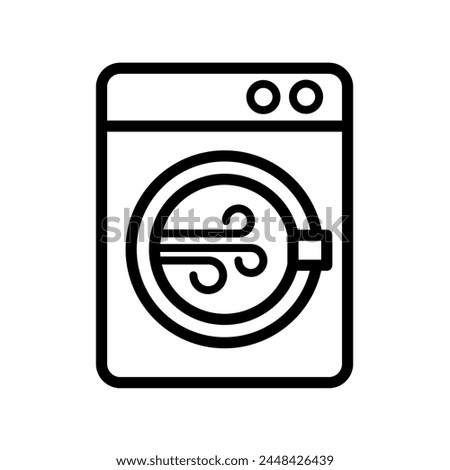 Tumble dryer - vector icon	