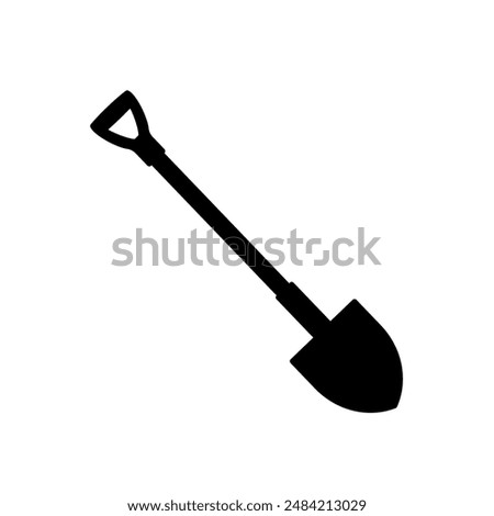 Spade, shovel - vector icon	