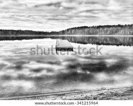 The lake H_rlanda tj_rn in Gothenburg, Sweden Stok fotoğraf © 