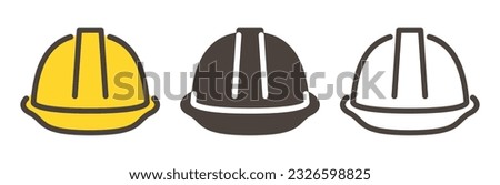 Simple helmet icon 【Vector illustration】