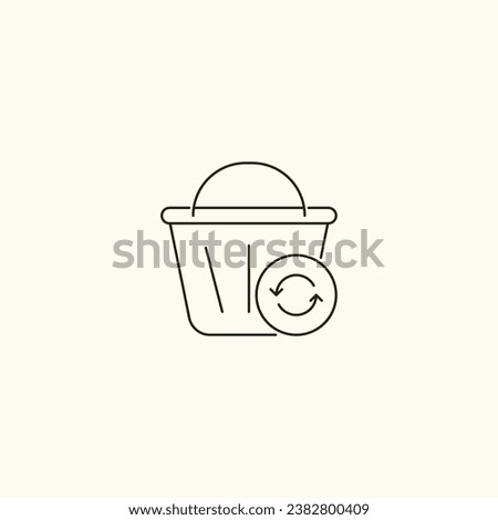 Reload Shopping Basket Icon - E-commerce, Digital Commerce, Online Shopping - Basket Refresh, Update Symbol - Retail Technology, Web Shopping, Online Marketplace - Internet Sales, Retail Industry