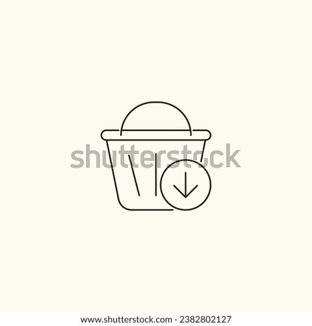 Download Shopping Basket Icon - E-commerce, Digital Commerce, Online Shopping, Retail Technology - Web Graphic for Downloadable Products and Internet Retail
