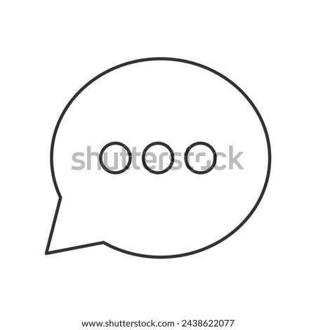 Chat bubble icon on white background