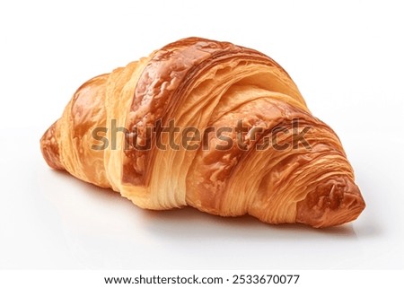 Similar – Foto Bild Teller mit leckeren Croissants, serviert mit Marmelade und Beeren, stehen auf dem Tisch