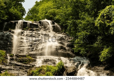 Similar – Image, Stock Photo waterfall of a natural park