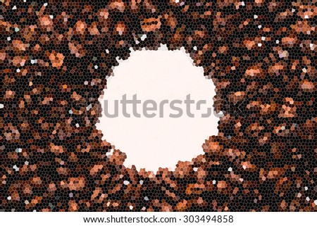 Stain glass effect of coffee Beans background
