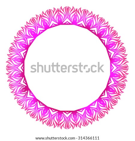 Abstract round color frame