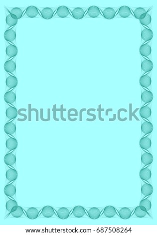light blue solid background with abstract vertical frame copy space