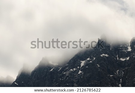 Similar – Image, Stock Photo Fog in the mountains of the Dolomites III
