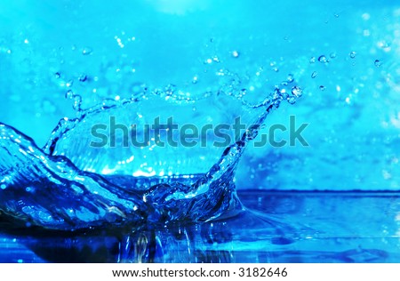 water splash background with shallow DOF (water series B, no:5)
