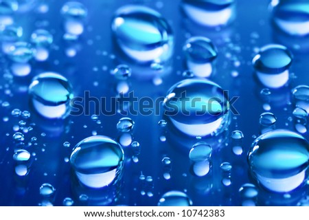 macro of water droplets (Selective DOF), water series D