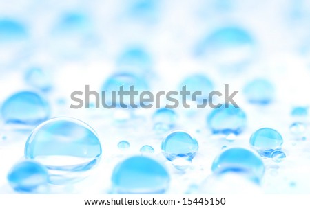 macro of water drops (shallow DOF); water series F