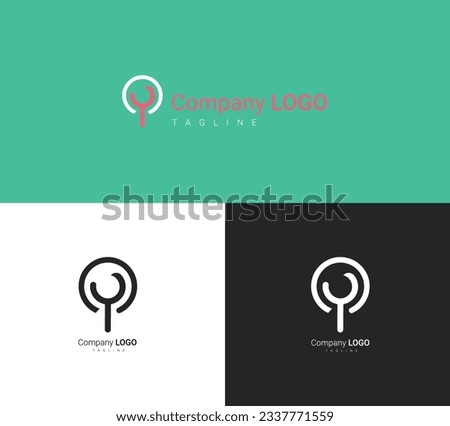 Stethoscope and magnifying glass logo vector design. The logo represents a doctor who is meticulous, focuses on details, and is committed to providing patients with proper and accurate care.