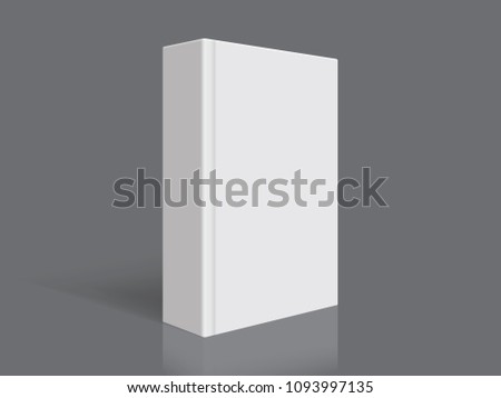 white book with thick cover isolated on black background mock up vector ストックフォト © 