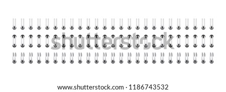 spiral for fastening sheets Vector