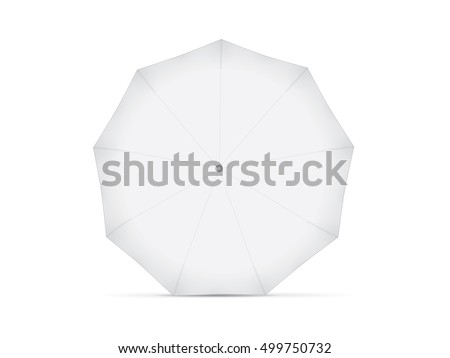 umbrella for your design and logo. Easy to change colors. Mock up. EPS 10