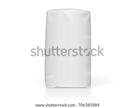 Paper or plastic bag Easy to change colors Mock Up Vector Template