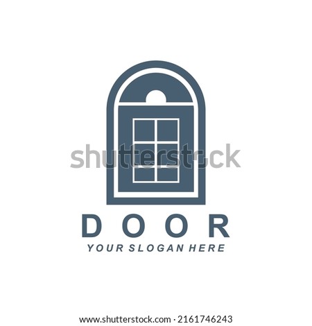 Home Door Logo, Home Interior icon design