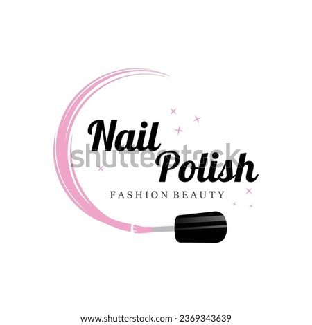 Beauty Nail Care Logo Vector Illustration Design Template