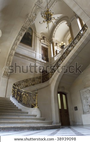 Luxury Interior With Large Staircase Stock Photo 38939098 : Shutterstock